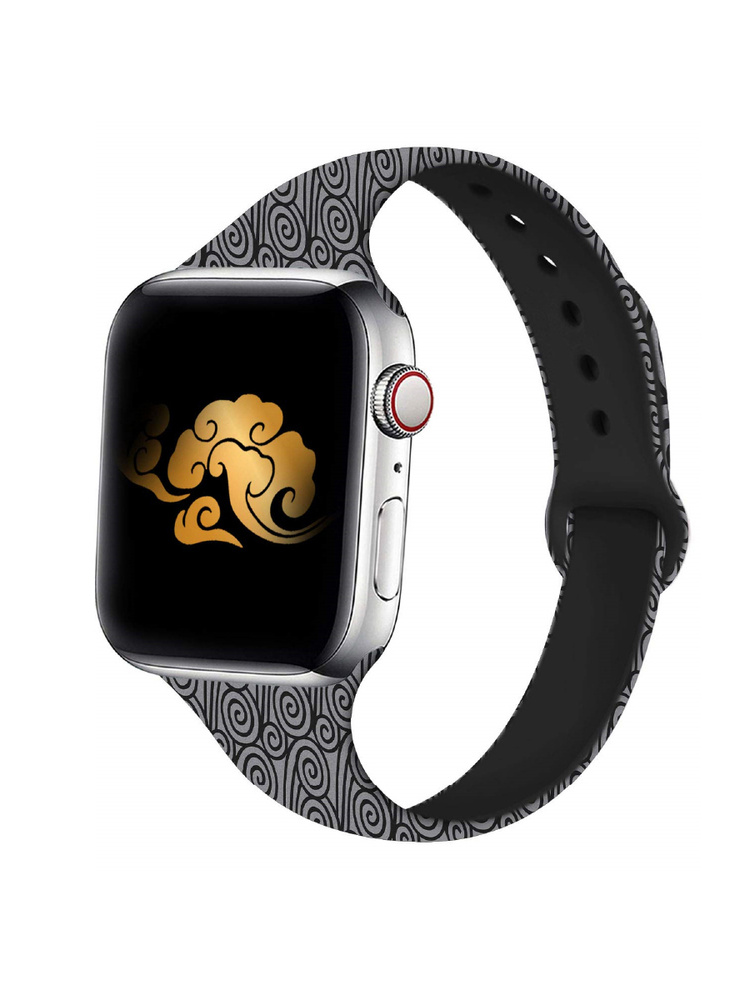 Ремешок для Apple Watch 38-40 силиконовый, Margarette fantasy, орнамент #1