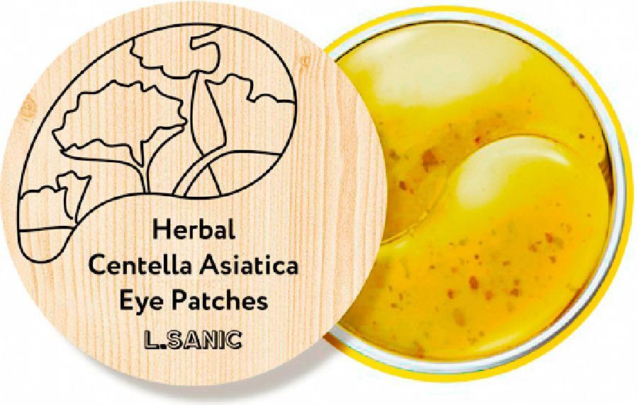 L.Sanic Патчи гидрогелевые с экстрактом центеллы Herbal Centella Asiatica Hydrogel Eye Patches, 60шт #1
