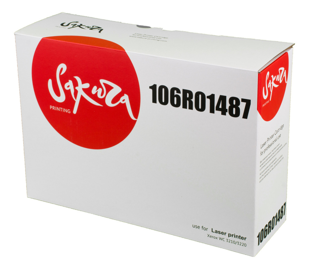 Картридж лазерный Sakura 106R01487 для Xerox WorkCentre 3210/3220, черный #1