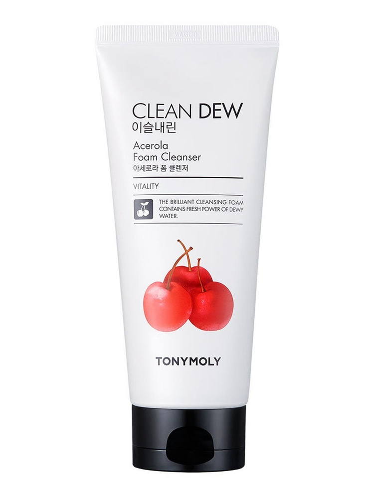 Пенка для умывания корейская с экстрактом ацеролы TonyMoly CLEAN DEW Acerola Foam Cleanser, 180 мл.  #1