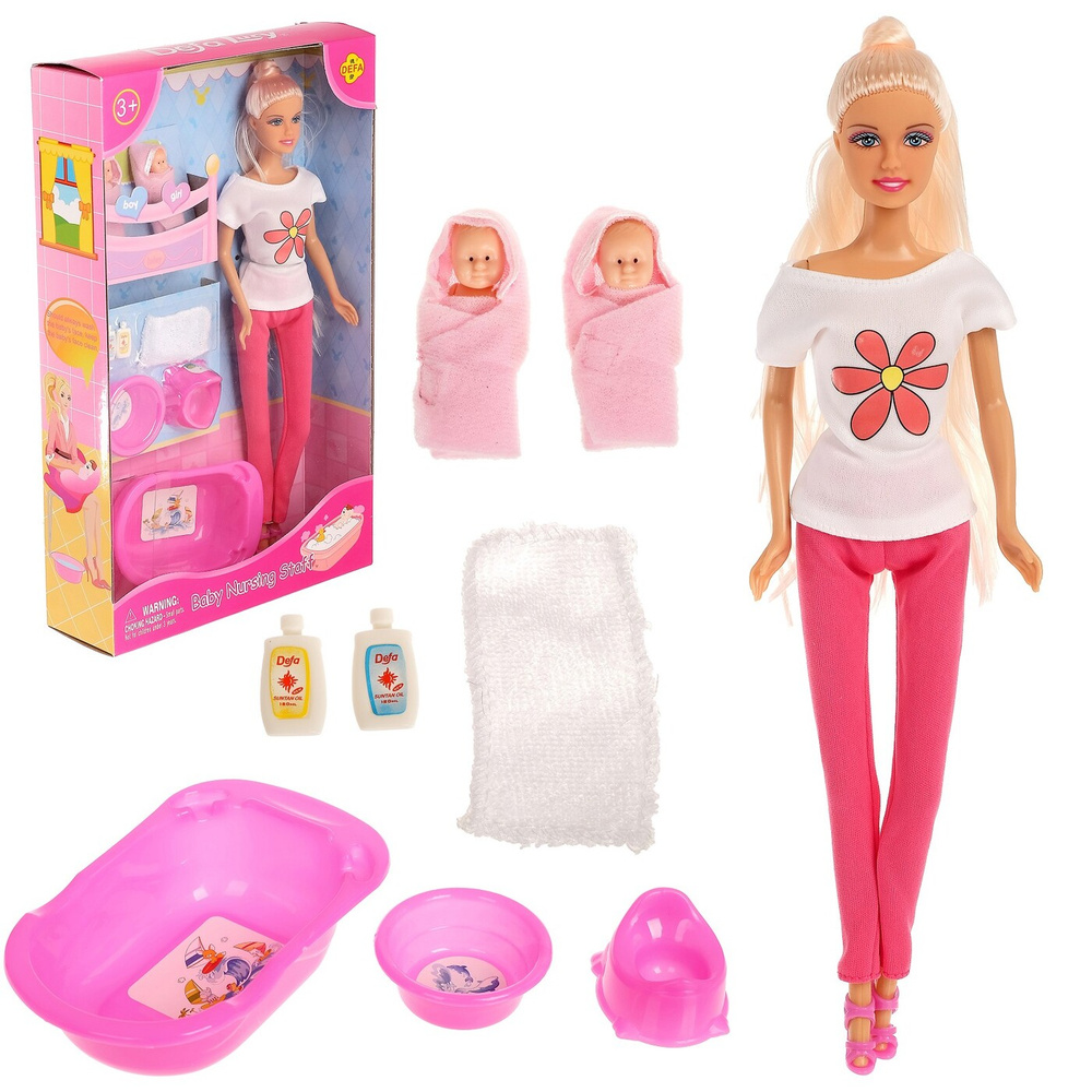 Кукла-модель Defa Lucy "Лидия" с малышами и аксессуарами, для девочек  #1