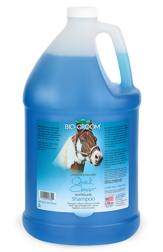 Bio-Groom Quick Clean шампунь без смывания для лошадей, 3.8 л #1