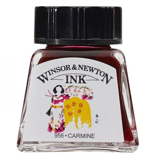 Тушь Winsor&Newton, кармин, 14мл #1