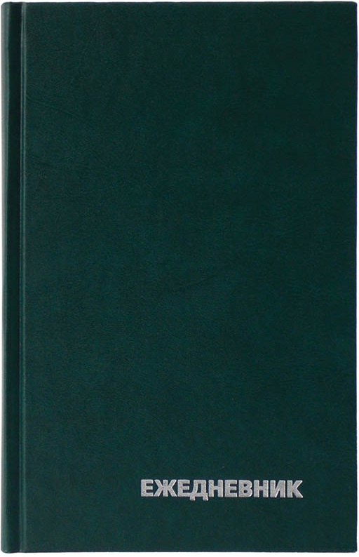 Ежедневник недатированный (планинг) / записная книжка OfficeSpace А5, в линейку, зеленый, 160 л  #1