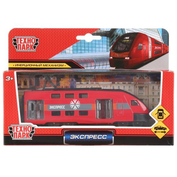 Модель вагона Технопарк Поезд экспресс красный, инерционная SB-18-15WB.19  #1