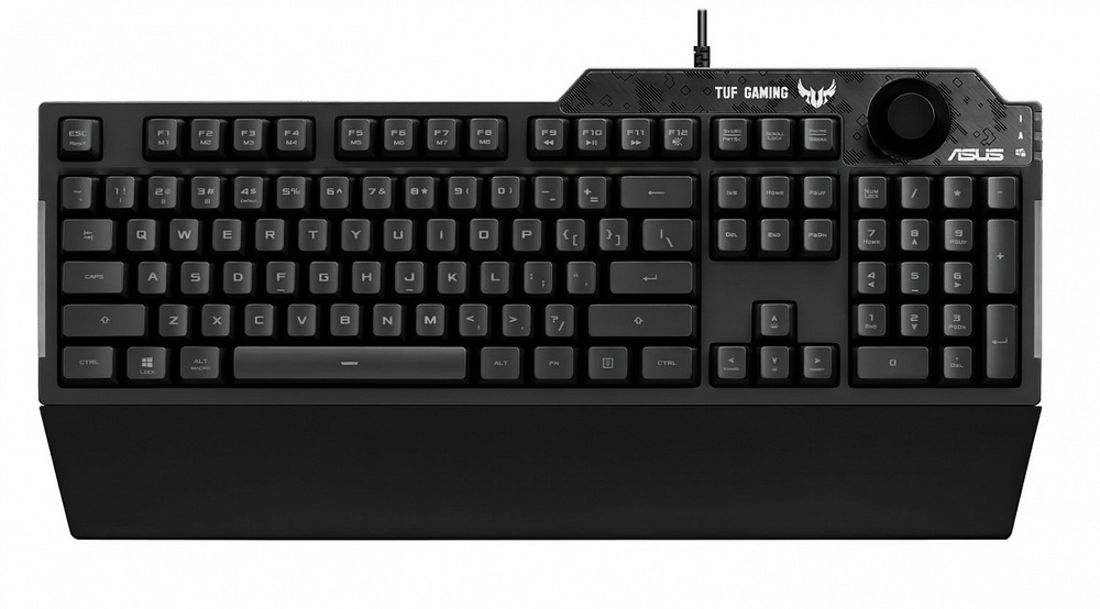 ASUS Игровая клавиатура проводная TUF Gaming K1, черный #1