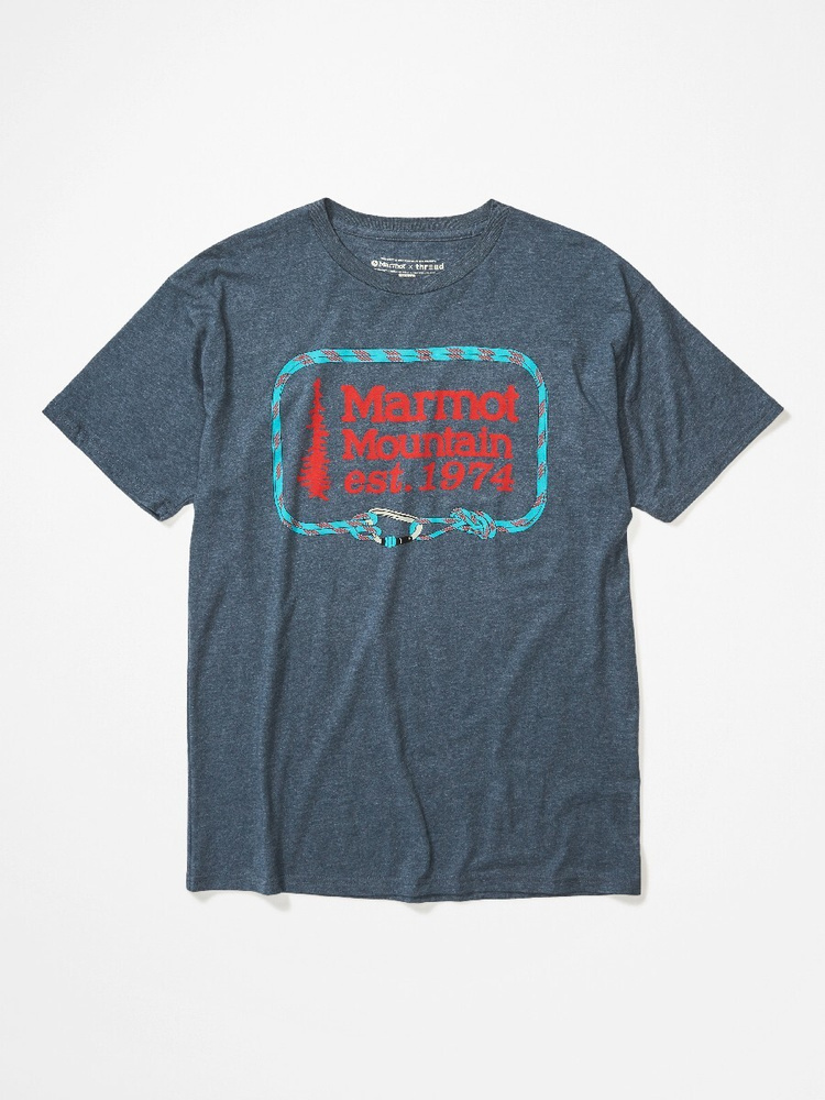 Футболка Marmot Ascender Tee SS, Navy Heather, S #1