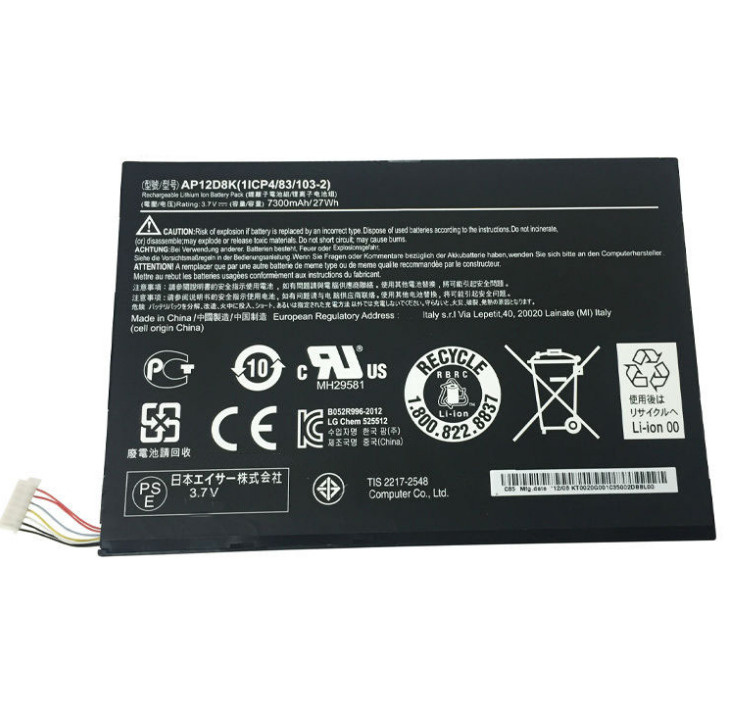 Аккумуляторная батарея MyPads 7300mAh AP12D8K 1ICP4/83/103-2 на планшет Acer Iconia Tab A3-A10/A3-A11 #1