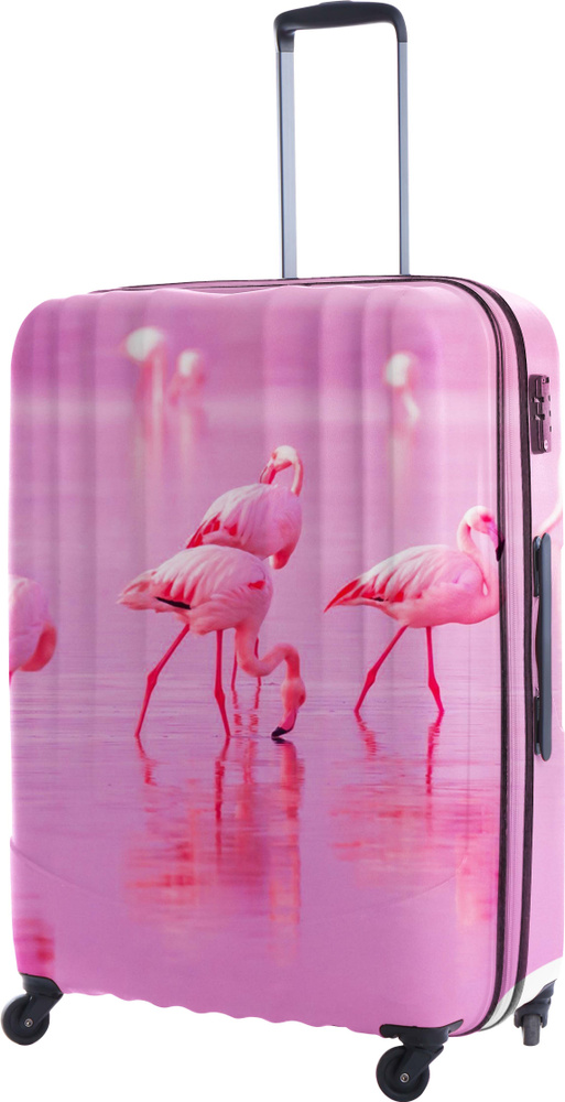Чехол для чемоданов-12-M-розовый #1