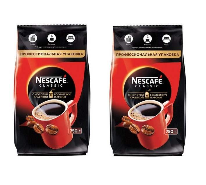 Кофе растворимый NESCAFÉ Порошковый 750г. 2шт. #1