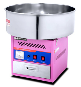 Аппарат для производства сахарной ваты Hurakan HKN-C2, 3 кг ваты в час, розовый  #1