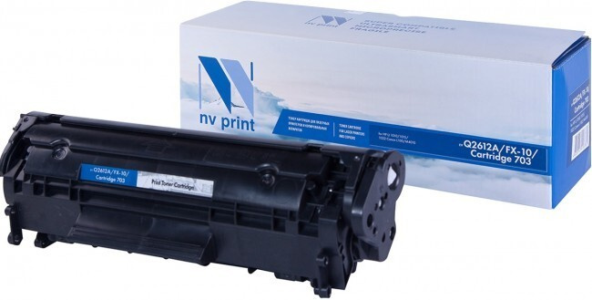 Картридж NV Print Q2612A/ FX-10/ 703 для принтеров HP LaserJet M1005/ 1010/ 1012/ 1015/ 1020/ 1022/ M1319f/ #1