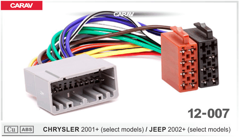 ISO - переходник разъем для а/м CHRYSLER 2001+ / JEEP 2002+ CARAV 12-007 #1