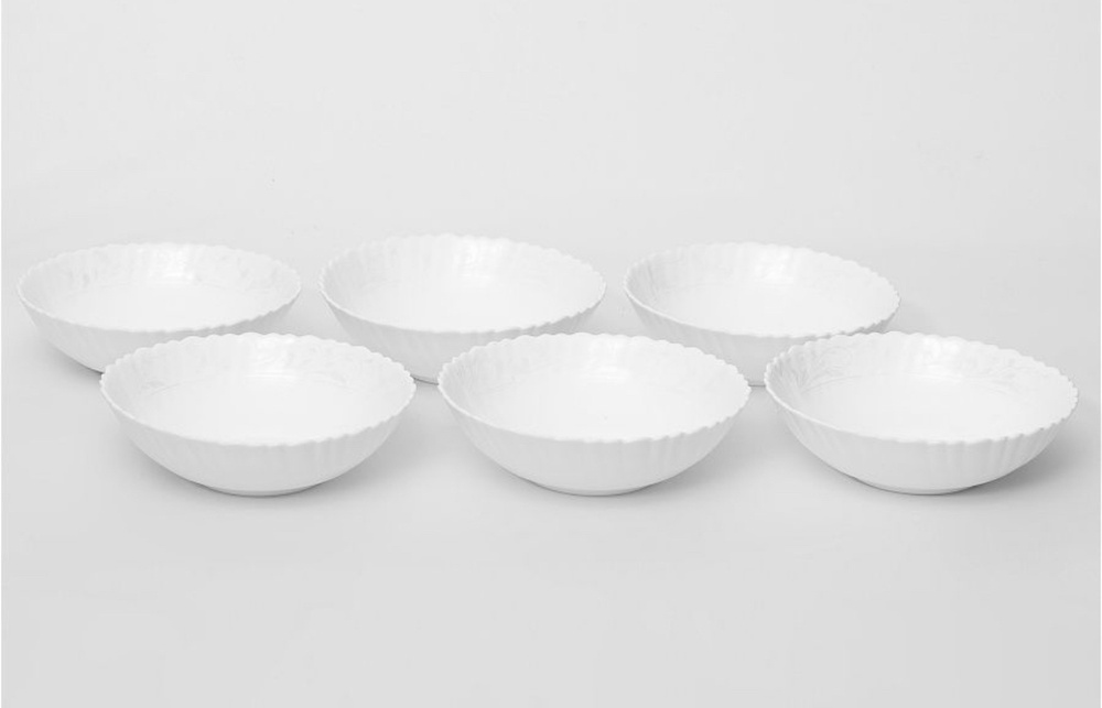 Посуда, салатник, пиала, посуда для сервировки, 16 см, (белый)  #1