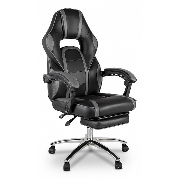 Меб-фф Игровое компьютерное кресло, серая,черная #1