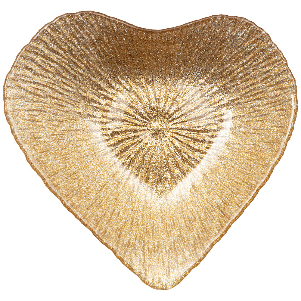Блюдо "Heart" Gold shiny 16 х 15 х 3 см #1