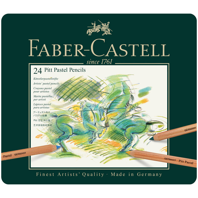 Цветные карандаши для школы 24 цвета для рисования пастельные мягкие / Школьный набор карандашей Faber-Castell #1