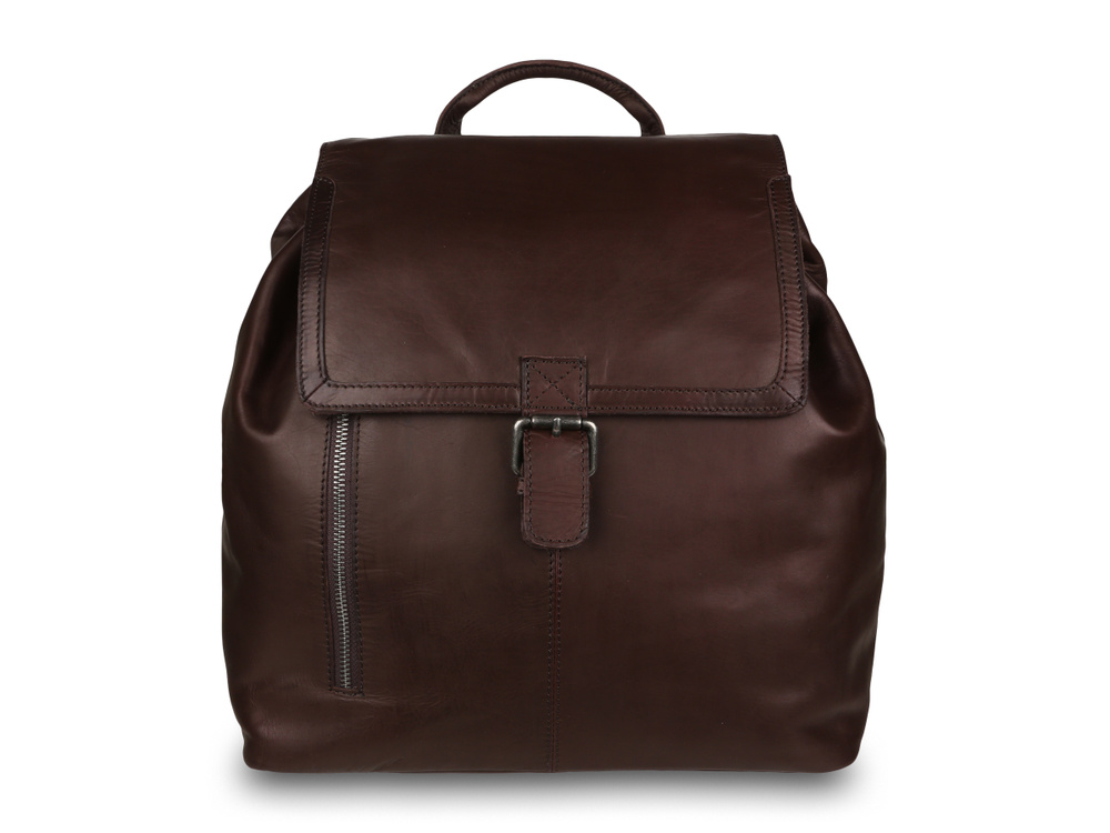 Рюкзак городской кожаный Ashwood Leather W-70 Brown  #1