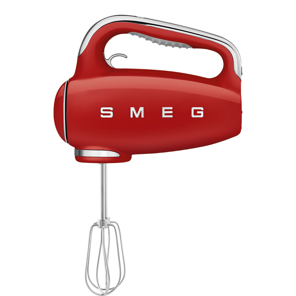 Миксер ручной Smeg HMF01RDEU, 9 скоростей, турборежим, три насадки, красный  #1