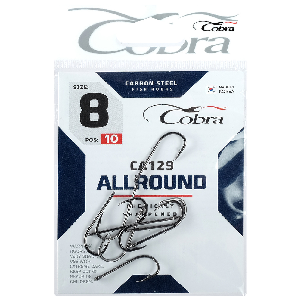 Крючки Cobra ALLROUND CA129-8, 10 шт. #1