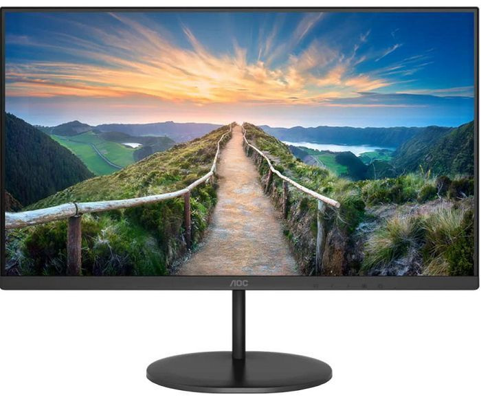 AOC 27" Монитор 27" Q27V4EA, черный_2523 озон, черный #1