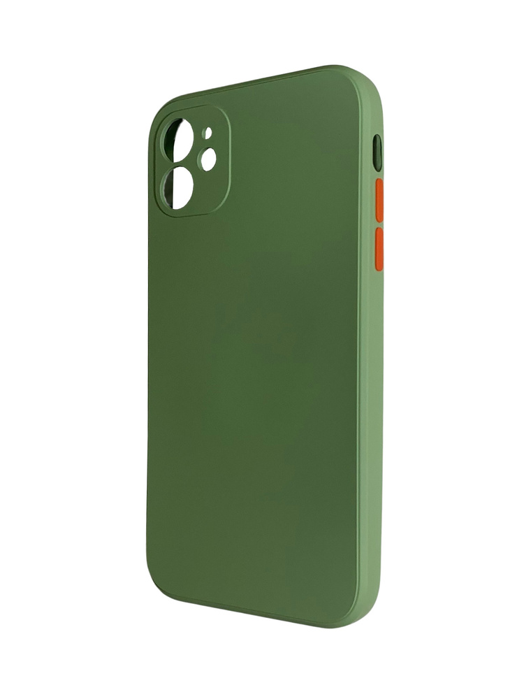 Чехол Soft-feel для Apple iPhone 12 / айфон 12 зеленый #1
