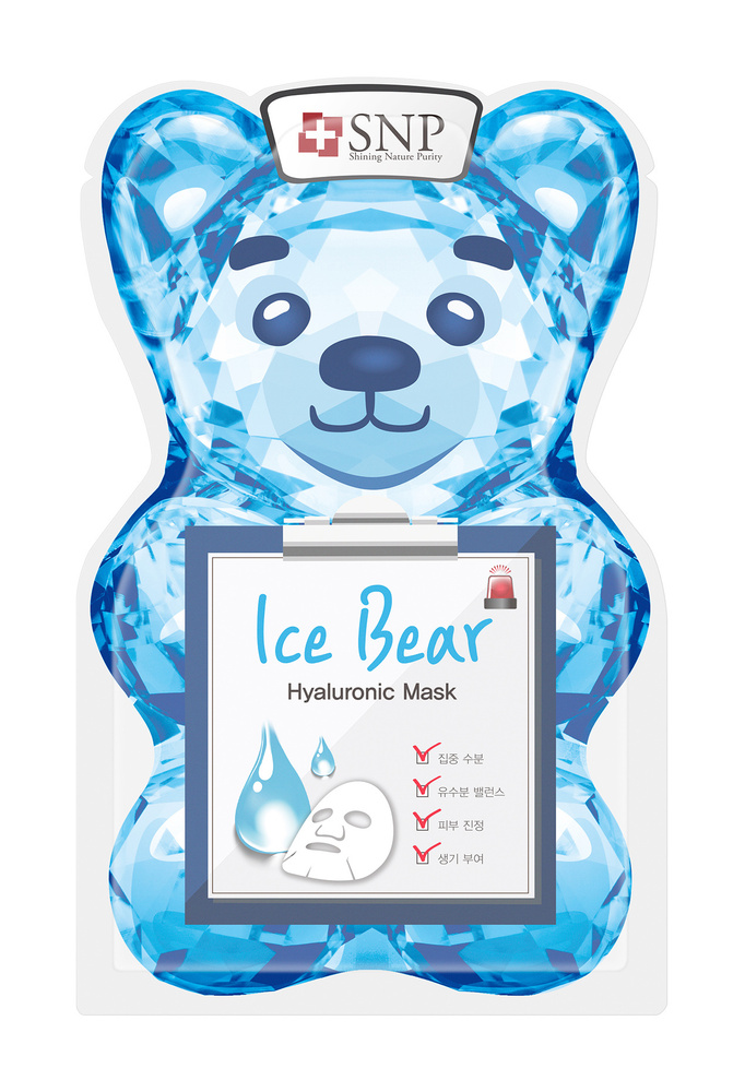 SNP Ice Bear Hyaluronic Маска тканевая для лица охлаждающая, 33 мл #1