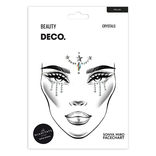 Кристаллы для лица и тела DECO. FACE CRYSTALS by Miami tattoos (Stellar) #1