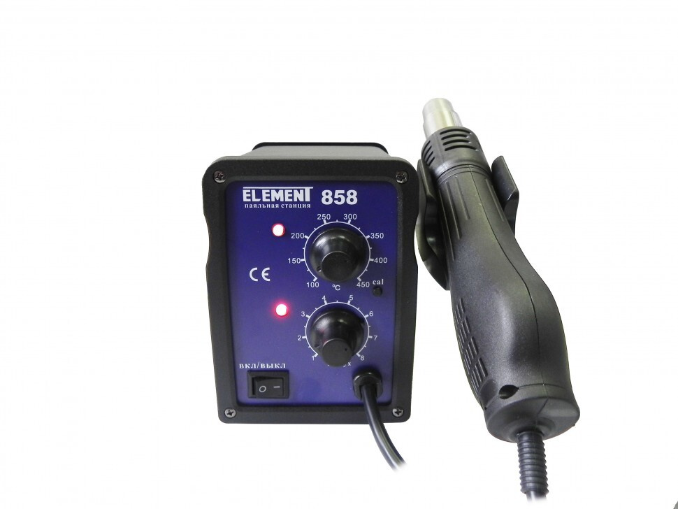 Паяльный фен (термофен, термовоздушный фен) ELEMENT 858, регулятор  #1