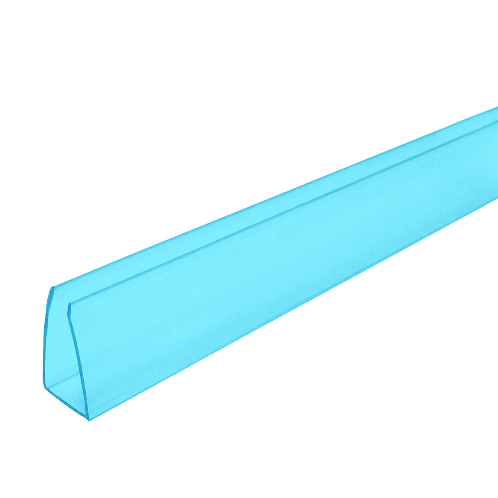 Профиль торцевой Novattro для поликарбоната 6мм (длина - 1050мм) 8 шт, бирюзовый  #1