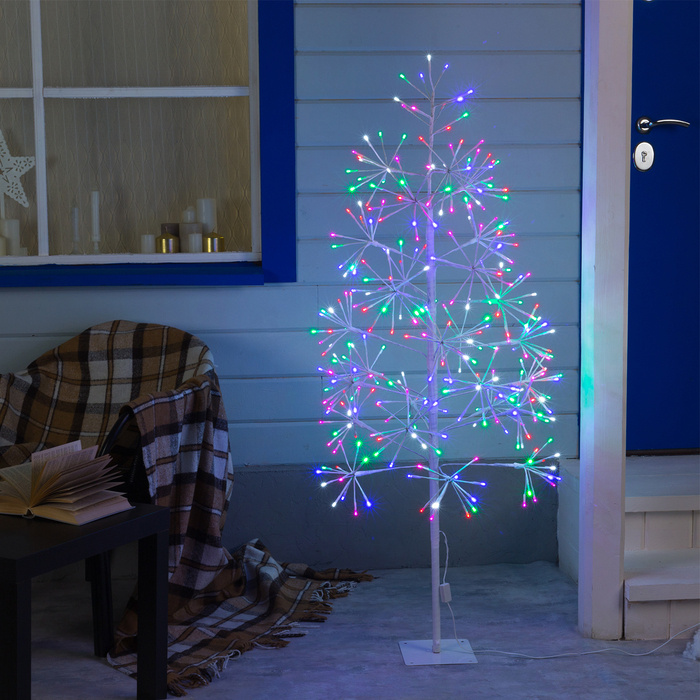 Светодиодное дерево Ёлка 1.5 м, 324 LED, мерцание, 220 В, свечение мульти  #1