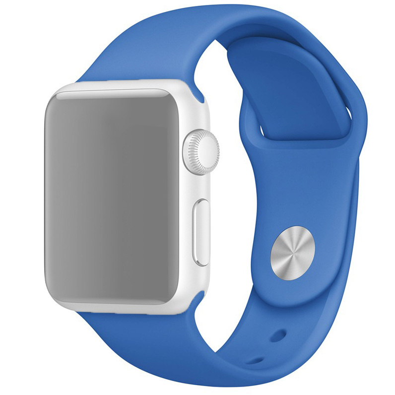 Ремешок для Apple Watch, силиконовый 38/40 мм /Ремешок для смарт часов (синий)  #1