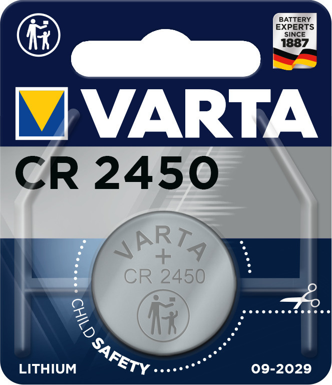 Varta Батарейка CR2450, Li-ion тип, 3 В, 1 шт #1