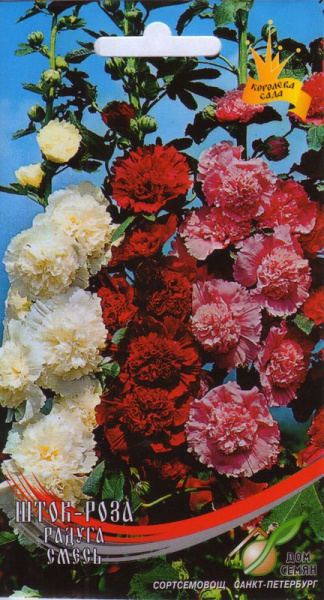 Шток-роза многолетняя Радуга, 17 семян #1