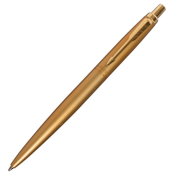 Ручка шариковая Parker Jotter Monochrome XL SE20 Gold GT М 1.0 мм, корпус из нержавеющей стали, синие #1