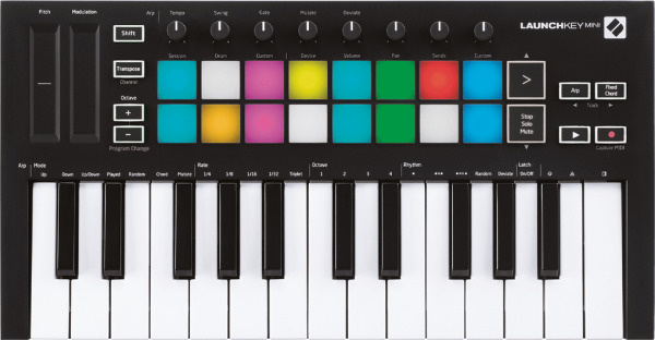 MIDI-клавиатура Novation LaunchKey Mini MK3, черный #1