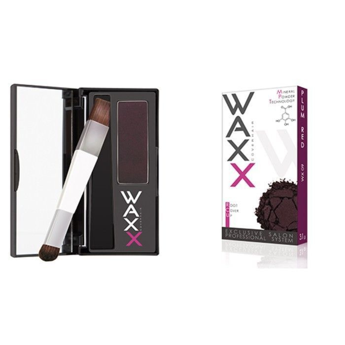 WAXX COVER PLUM RED (09) Пудра для маскировки отросших корней, седых волос и бороды  #1