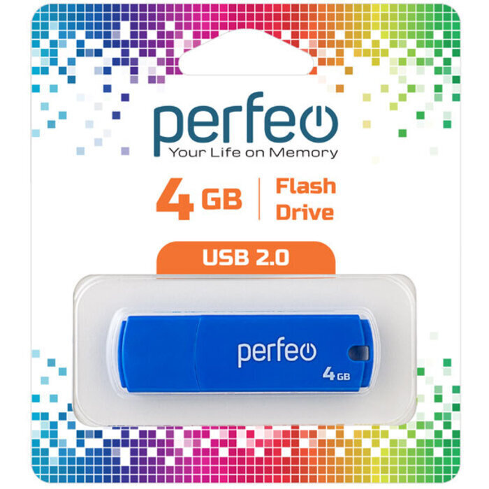 Perfeo USB-флеш-накопитель PF-C05 4 ГБ, синий #1