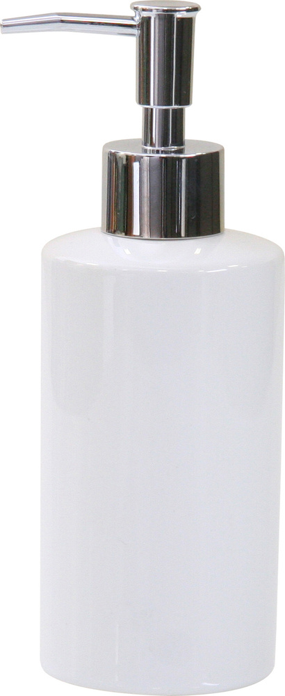 Дозатор AXENTIA Bianco для жидкого мыла из белой керамики, 6 х высота 18 см. объем 300 мл.  #1