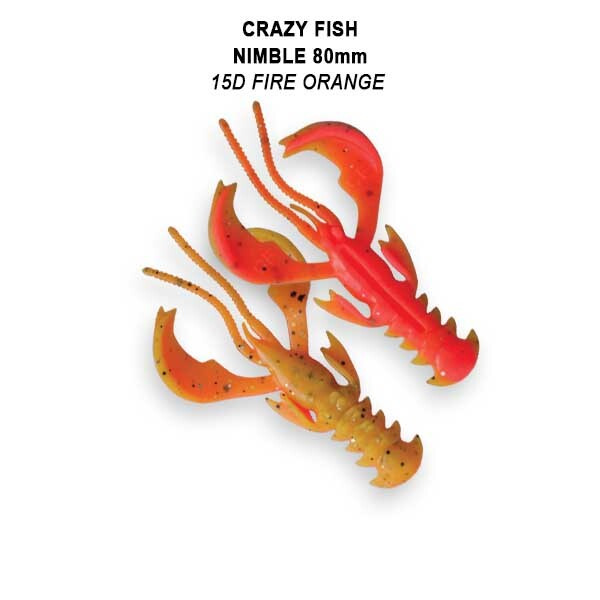 Силиконовые приманки Crazy Fish Nimble 3.2" 72-80-15d-6-F кальмар, плавающие  #1