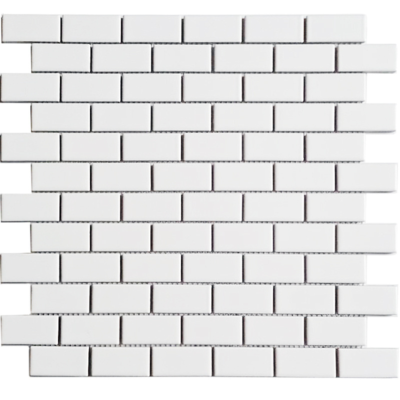 Мозаика Brickbond Matte White #1