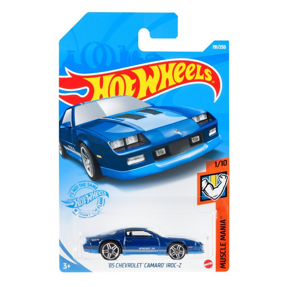 GTC16 Машинка металлическая игрушка Hot Wheels коллекционная модель 85 CHEVROLET CAMARO IROC-Z синий #1