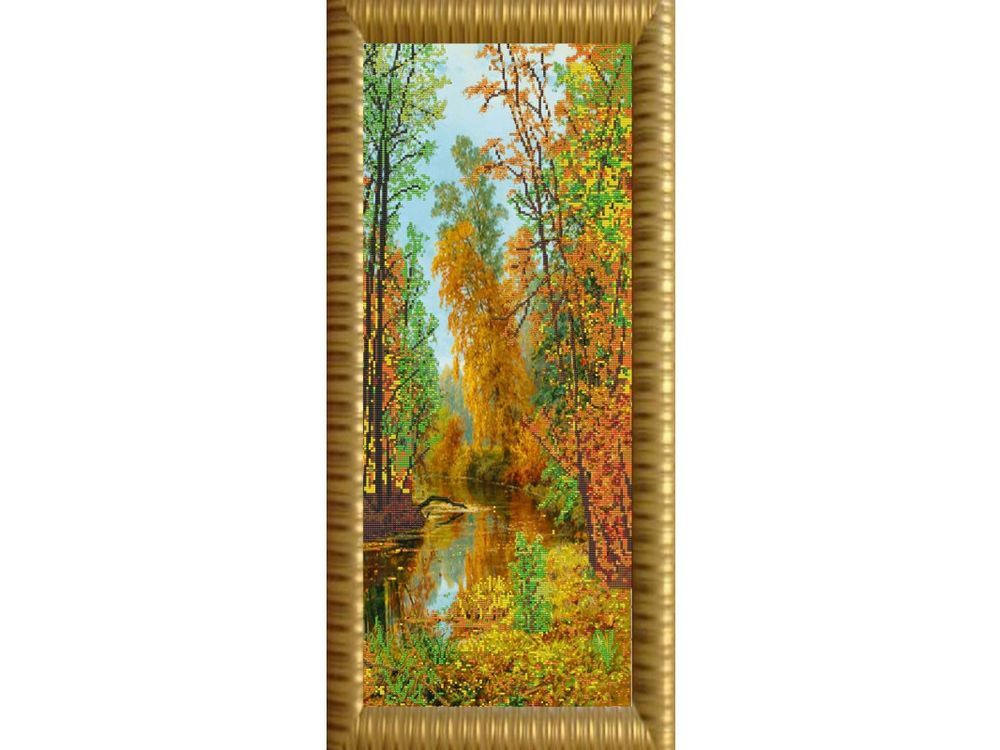 Рисунок на ткани Конёк "Осенний парк", 25x65 см #1