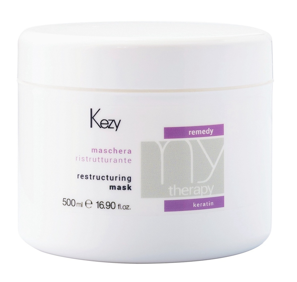KEZY. Маска реструктурирующая для восстановления поврежденных волос с кератином профессиональная Restructuring #1