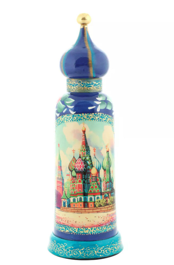 Футляр для бутылки посадский Москва башня 0,5л, синий / Развивающие детские игрушки  #1