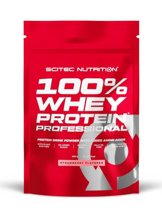 Scitec Nutrition Протеин. Whey Protein Professional Клубника 500 гр. #1