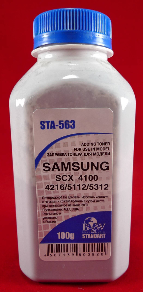 Тонер BW для Samsung MLT101 - тонер (STA563) 100 гр, черный #1