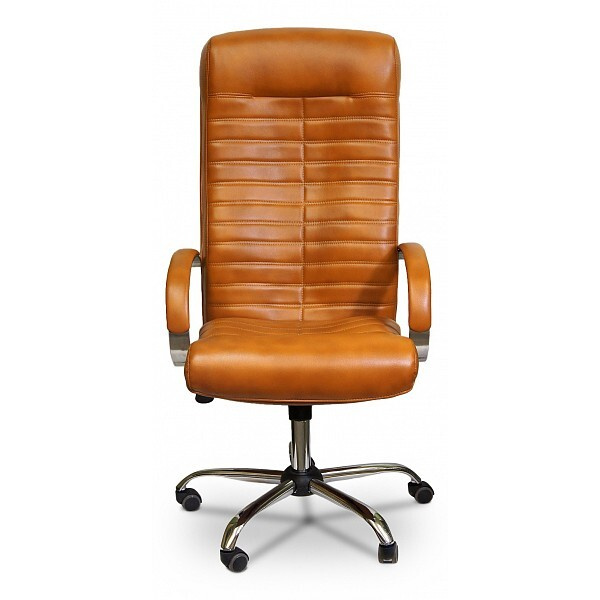 Креслов Игровое компьютерное кресло, Экокожа, коричневая  #1