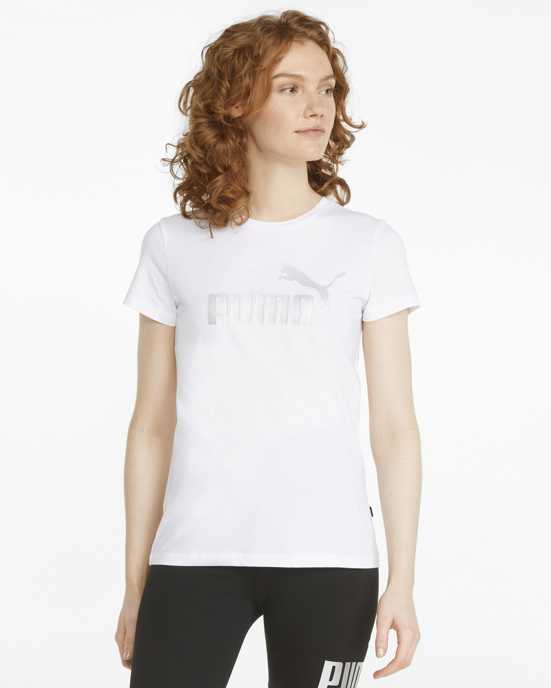 Футболка PUMA Ess+ Metallic Logo Tee #1