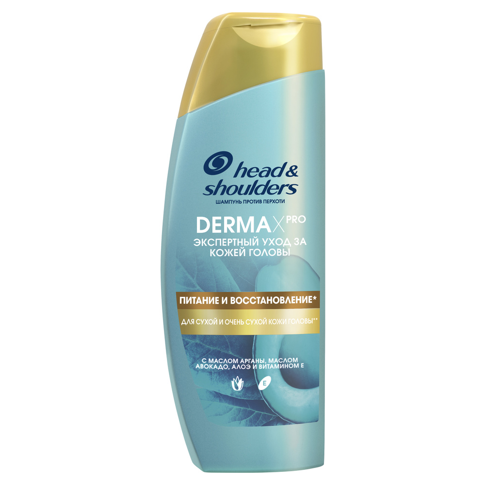 Шампунь против перхоти Head & Shoulders DERMA XPRO Питание и Восстановление для очень сухой кожи головы, #1